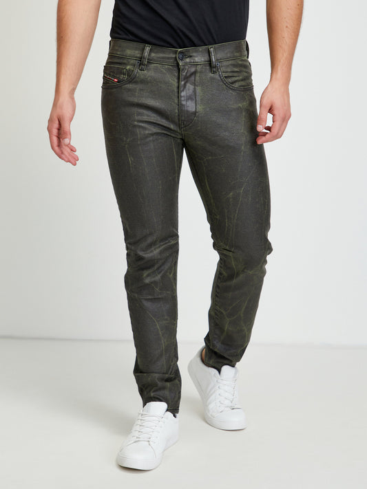 Diesel Green And Grey Patterned Skinny Fit Jeans Strukt (A0205309SE010-3319768) Men
