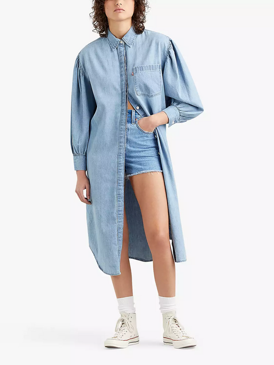 Levi's Denim Shirt Midi Dress Osteria Duster Blue (A1902-0000-3255867) Women
