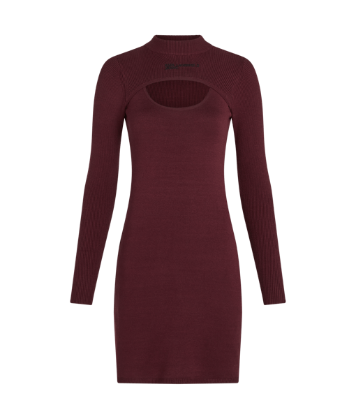 Karl Lagerfeld Jeans Klj Cut Out Knit Dress Zinfandel (A4W130101ZM) Women