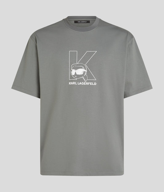 Karl Lagerfeld K Stamp Ikon T-Shirt Sedona Sage (B1M170432FJ) Men