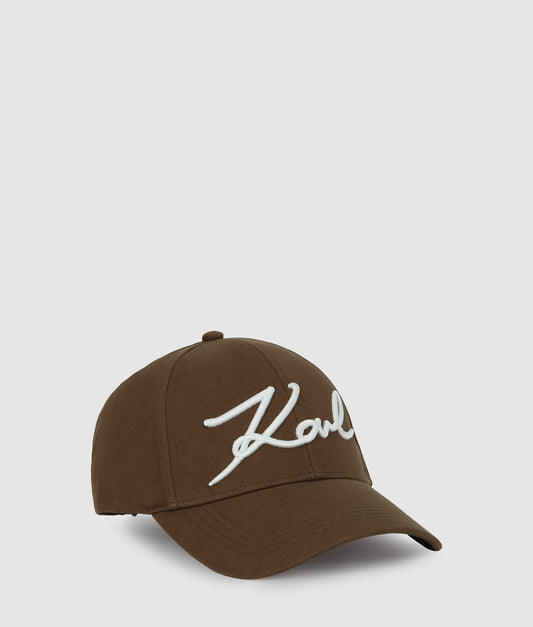 Karl Lagerfeld K/Signature Logo Cap Friar Brown (B1W33009141) Women