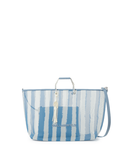 Karl Lagerfeld Ikon Mesh Xxl Tote Blue Bloom Stripes (B2W302202NG) Women