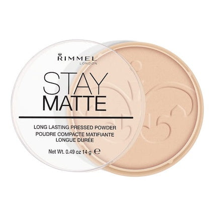 Rimmel London Stay Matte Long Lasting Pressed Powder 003 Peach Glow 14g