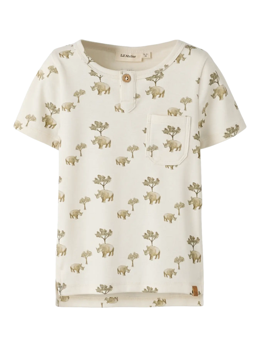 Mlayo Short Sleeve Slim Top Lil Coconut Milk (13258748) Kids