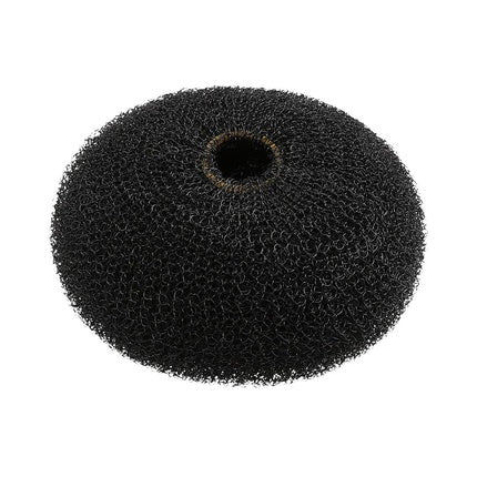 Lussoni Hair Bun Ring for Styling, Made of Durable Material 90mm Black