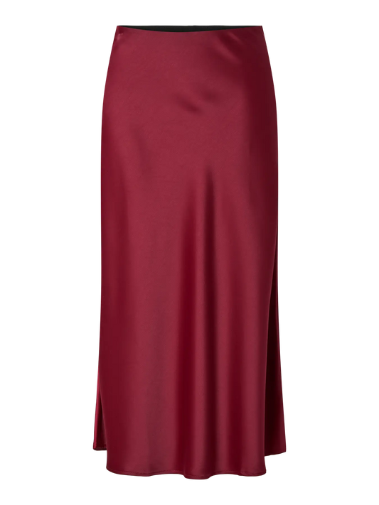 Pella High Waist Midi Skirt S Tibetan Red (26030737) Women