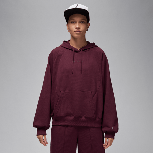Jordan Sport Women's Graphic Fleece Hoodie Night Maroon/Stealth (FN5125-681) Women