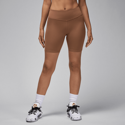 Jordan Sport Women's High-Waisted 7" Bike Shorts Archaeo Brown/White (FN7325-223) Women