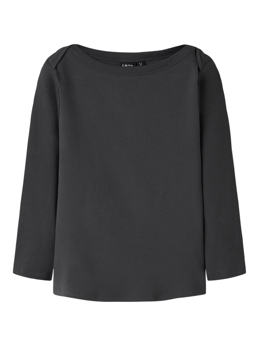 Envo 3/4 Sleeve Short Boatneck Top Black Oyster (13263233) Kids