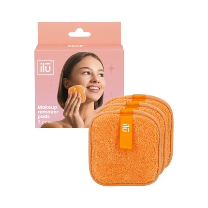 Ilu Makeup Remover Pads Orange 3 Pack