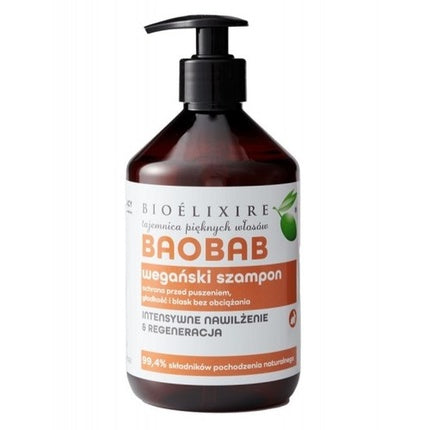 Bioelixire Vegan Baobab Hair Shampoo 500ml