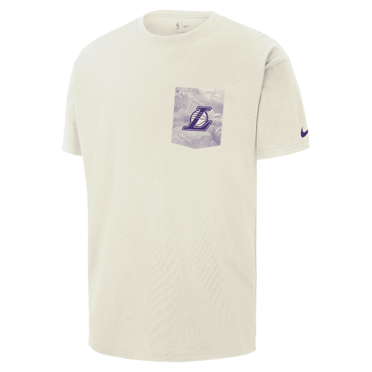 Los Angeles Lakers Courtside Men's Nike NBA Max90 T-Shirt Sail (HQ9411-133) Men