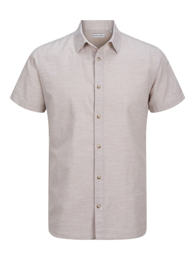 Jack & Jones Essentials JJESUMMER SHIRT SS SN Crockery (12269329-Crockery) Men