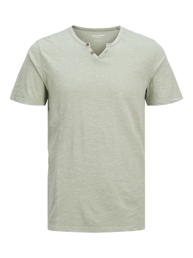 Jack & Jones Essentials JJESPLIT NECK TEE SS NOOS Iceberg Green (12164972-IcebergGreen) Men