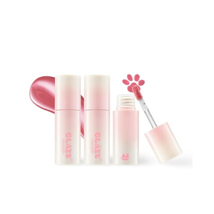 Black Rouge Chewy Lip Glaze High Shine Lip Gloss Korean Beauty Gz03 Rose Bebe 3.5 Grams