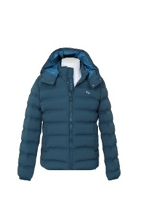 Harmont & Blaine Stretch Nylon Bomber With Patch Mirage Blue (K0M2080405862846) Men