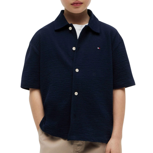 Tommy Hilfiger Jersey Seersucker SS Classic Shirt Junior (KB0KB10408) Kids