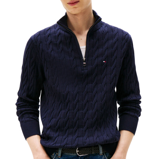 Tommy Hilfiger Classic Cotton Cable Sweater (MW0MW36532) Men