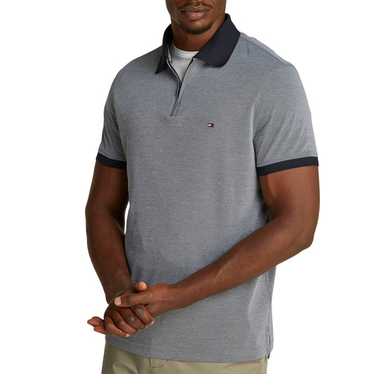 Tommy Hilfiger Performance Quarter Zip Polo Shirt (MW0MW38492-0GY) Men