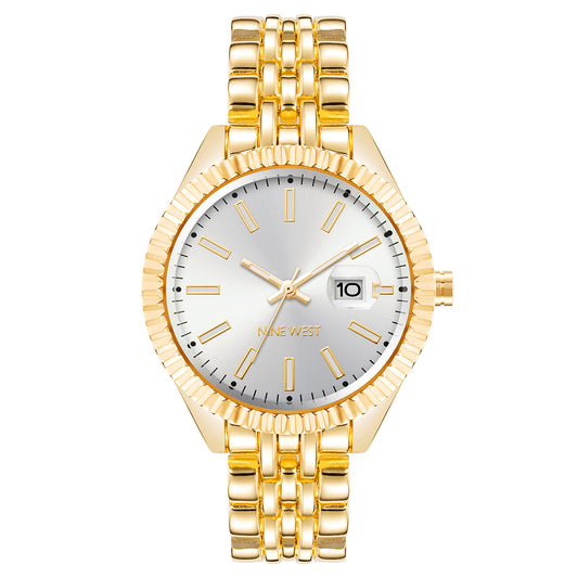 Nine West Quartz Watch Gold (NW-2660SVGB) Women
