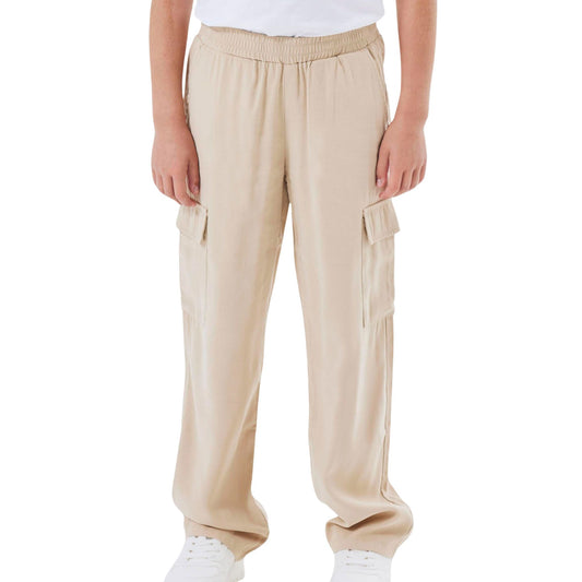 Name It Bella Straight Twill Cargo Pant (13218228-SAFARI) Kids