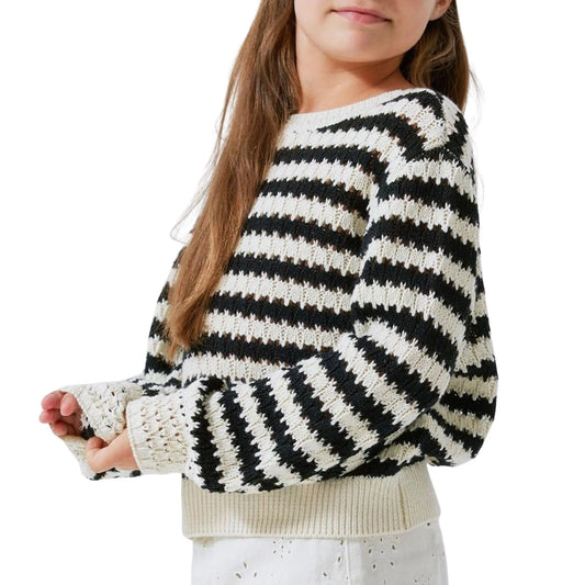 Name It Saline Knitted sweater Girls (13233668-BLACK) Kids