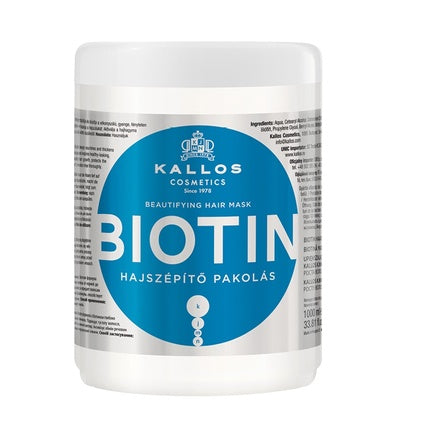 Kallos Biotin Beautifying Hair Mask For Weak And Dull Hair - 1000ml