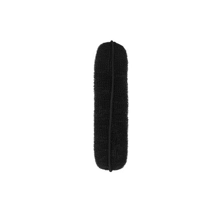 Lussoni Hair Bun Ring with Elastic Band - Black