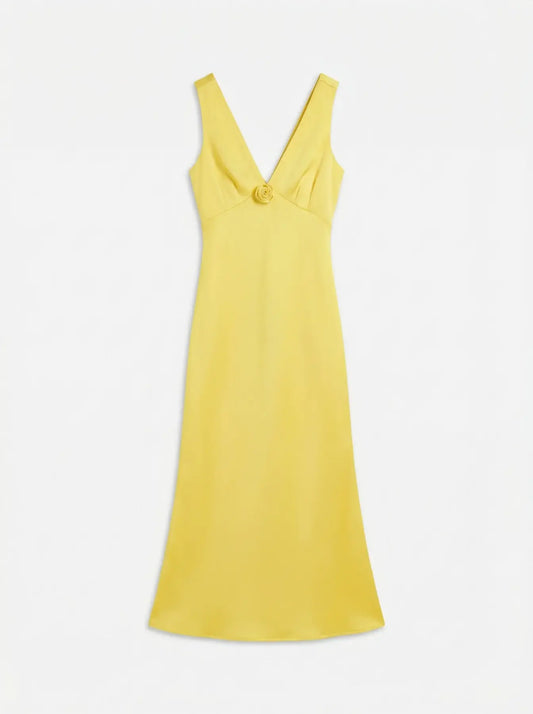 Gianna Sleeveless Ankle Dress Exp Minion Yellow (10356491) Women