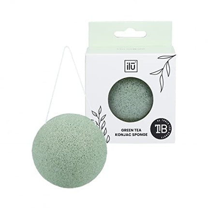 Ilu Konjac Makeup Sponge with Cord - Green