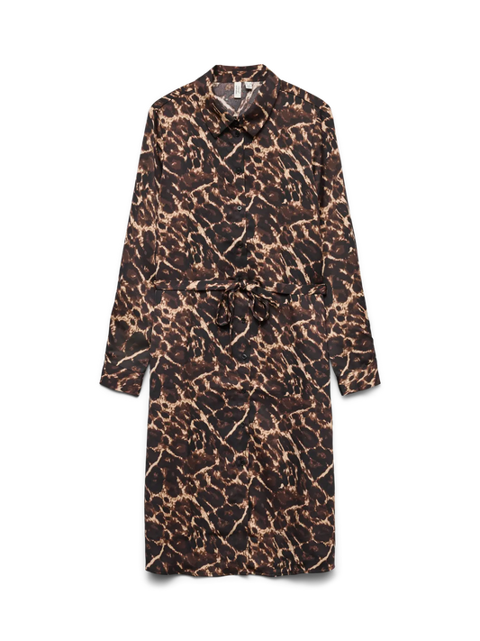 Huxley Long Sleeve Blk Shirt Dress Black (10344007) Women