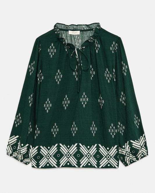YCOO Blouse Dark Green (187095C32) Women