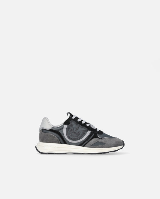 ZOE 01 - SNEAKER COW SUEDE/NYLON BLACK Women