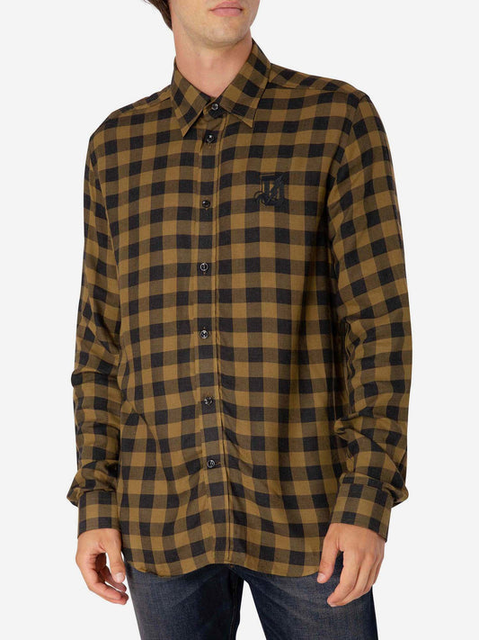 Diesel S-Ven-Check Plaid Shirt Brown (SUNICE-3134607) Men