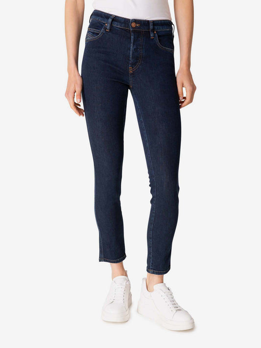 Diesel Babhila Dark Blue Cropped Skinny Fit Jeans (SUNICE-3134631) Women