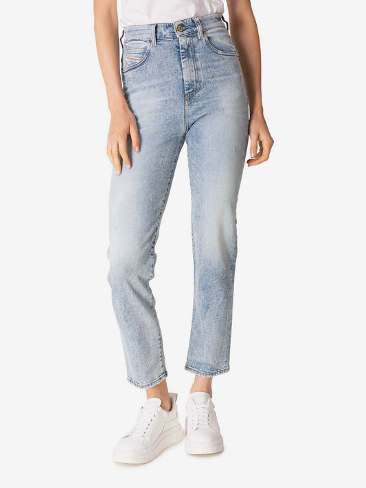 Diesel D-Eiselle Cropped Straight Fit Jeans Blue (SUNICE-3134679) Women