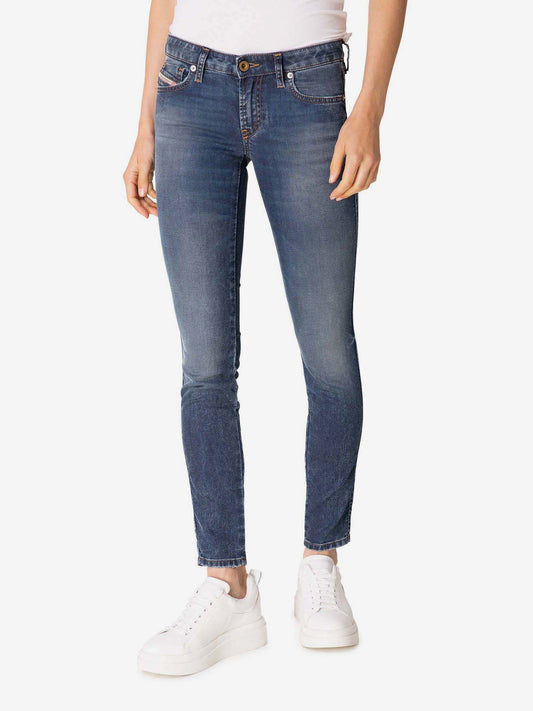 Diesel Gracey Blue Cropped Slim Fit Jeans (SUNICE-3134763) Women