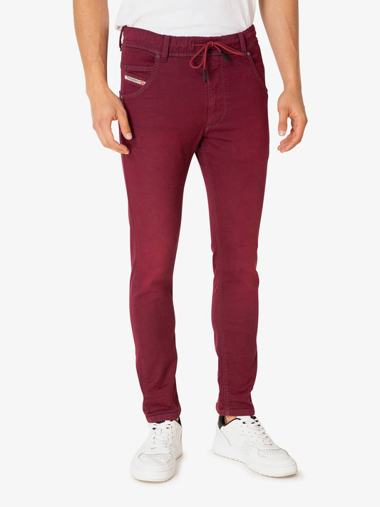 Diesel Burgundy Skinny Fit Jeans Krooley Red (SUNICE-3136380) Men