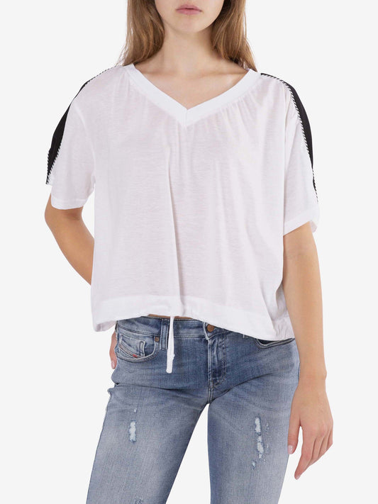 Diesel And Black Blouse With Print On The Back White (SUNICE-3137466) Women