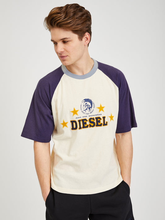Diesel Blue And Yellow T-Shirt (SUNICE-3574906) Men