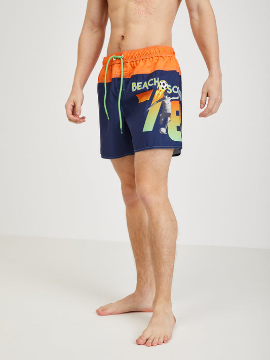 Diesel Orange And Blue Swimwear (SUNICE-3575113) Men