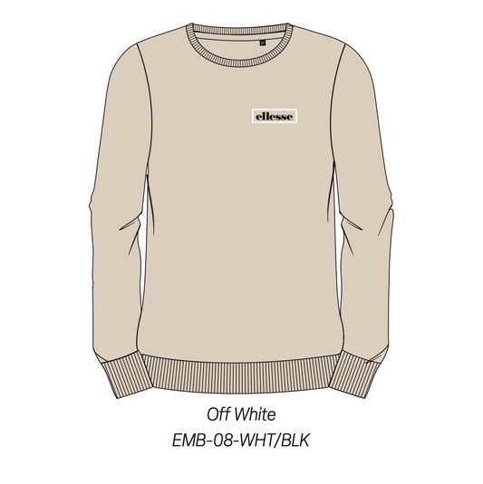 Embroidery Logo 8 Sweatshirt Off White (STK21361) Men