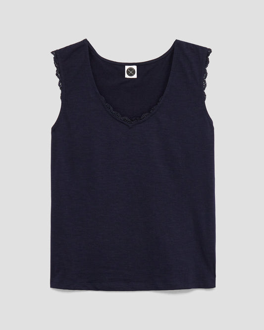 Дамска тениска CAHIER (T2515_C22_синьо_тъмно)