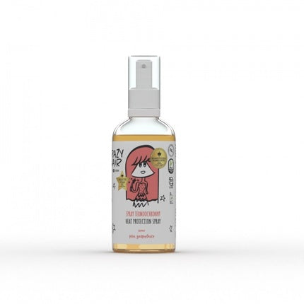 Hiskin Crazy Hair Spray Thermal Protection For Hair Pink Grapefruit 100ml