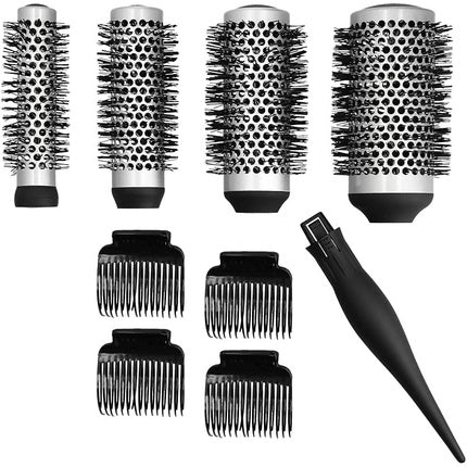 Lussoni Professional Anti-Static Styling Brush Set with 4 Interchangeable Brush