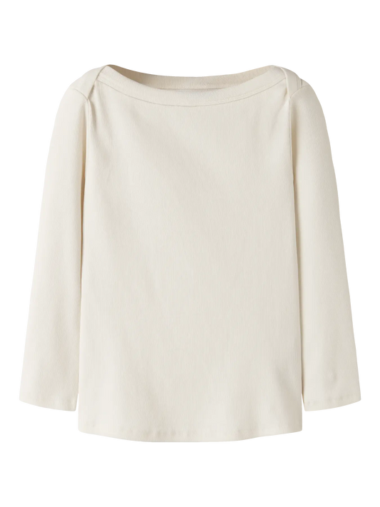 Envo 3/4 Sleeve Short Boatneck Top White Alyssum (13263233) Kids