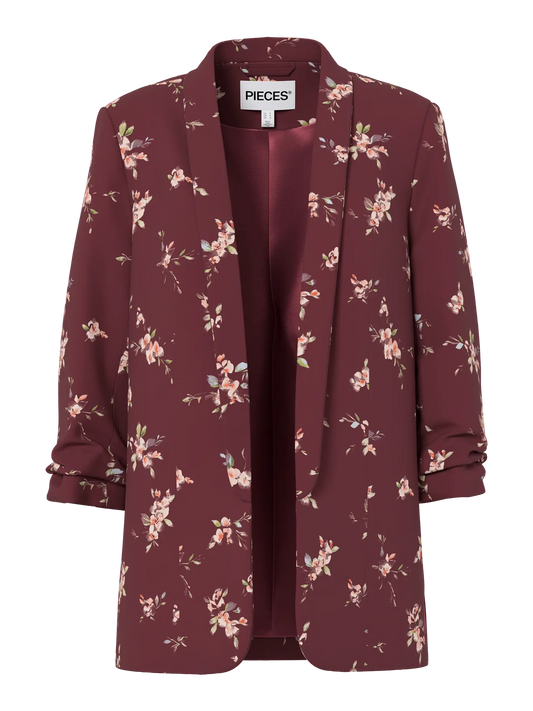 Bosella 3/4 Sleeve Printed Blazer Tawny Port (17126850) Women