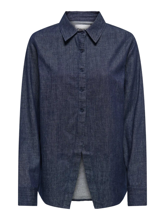 Ruby Long Sleeve Denim Shirt Dark Blue Denim (15359074) Women