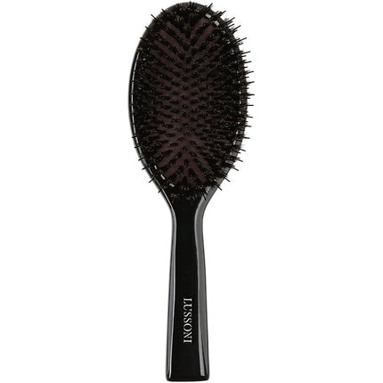 Lussoni Wooden Detangling Oval Hair Brush with Natural Wild Boar and Nylon