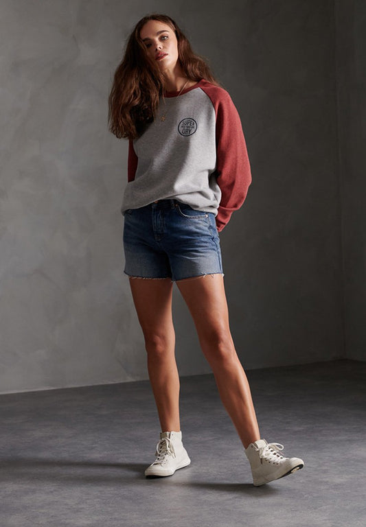 DENIM MID LENGTH SHORT Women